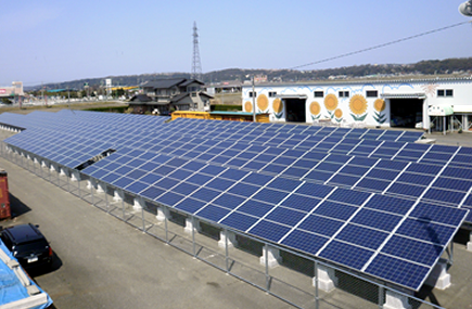 写真：太陽光発電施工例