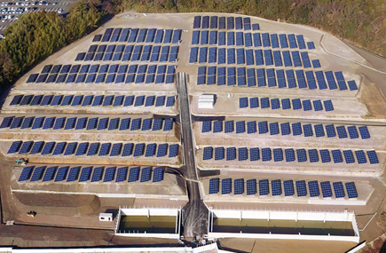 写真:太陽光発電施工例